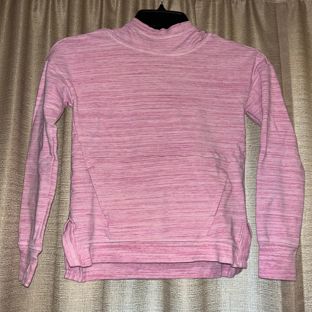 Girls Pink Hoodie with Front Pocket and Thumb Holes Athletic Works Medium